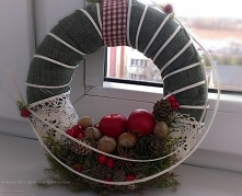 wianek świąteczny - rękodzieło