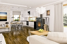 nowoczesna aranżacja wnętrz, projekt domu Michał