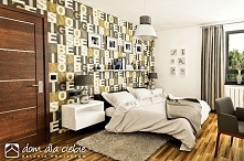 nowoczesna aranżacja wnętrz, projekt domu Modest