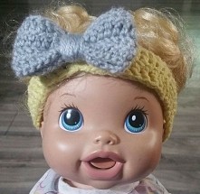 opaska z kokardą dla dziewc...