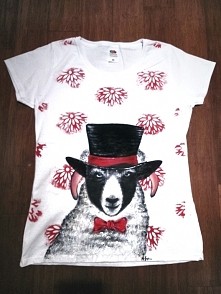 koszulka ręcznie malowana