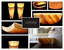 Illuminated Onyx Sinks