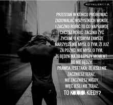 Zacznij myśleć tylko o włas...