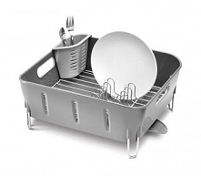 Ociekacz do naczyń COMPACT szary - Simple Human