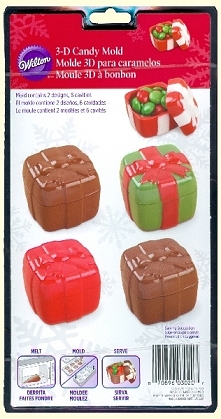 Foremka do czekoladek w kształcie świątecznych prezentów 3D