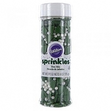 Posypka cukrowa w kształcie choinek i perełek (115 g)