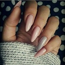 pudrowy róż <3 + srebrny serdeczny :)