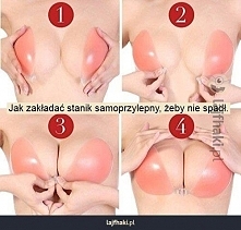 Jak zakładać stanik samoprzylepny