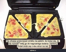 Omlet z tostera