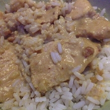 kurczak w mleczku kokosowym z ryżem