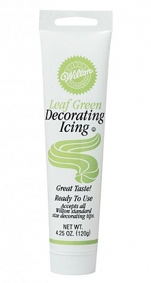 Lukier w tubie do dekoracji w kolorze zielonych liści (115 g)