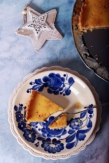 Tarta gruszkowo-pomarańczowa z likierem Cointreau i warstwą gorzkiej czekolady // Pear and orange tart with Cointreau liqueur and a dark chocolate. Perfect for Christmas