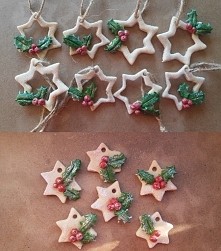 Ozdoby na choinkę z masy so...