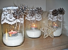 Zimowe świeczniki :) Po wię...