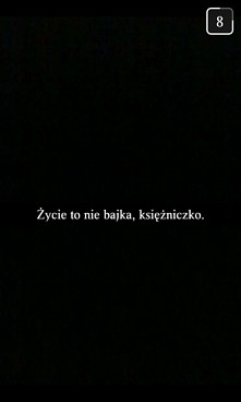 Zycie to nie bajka. ksiezniczko.