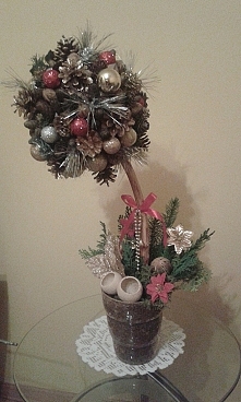 kula z szyszek-moje wykonanie