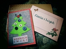 Zafilcowana kartka świątecz...