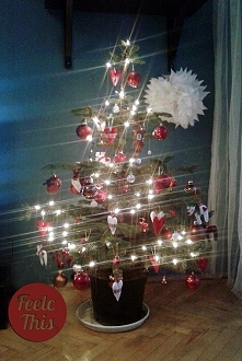 choinka z filcowymi ozdobami Feelc This