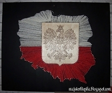 Konturowa mapa Polski