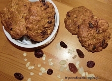 Fit ciasteczka owsiane z suszonymi owocami.