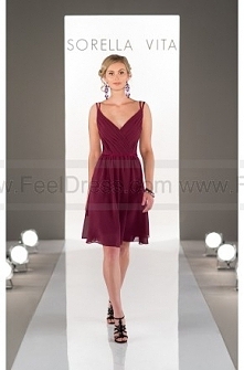 Sorella Vita Cocktail-Length Bridesmaid Dress Style 8613