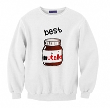 BLUZA BEST FRIENDS NUTELLA sklep WYDRUKOWANE.COM.PL - modna bluza przyjaźni dla best friends z nadrukiem słoik nutelli best friends ; bluza dla przyjaciół z zabawnym nadrukiem z...