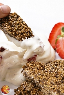 Sezamki z amarantusa z domowym serkiem waniliowym wg Amaro- przepis po kliknięciu w zdjęcie