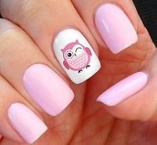 Różowy manicure :)