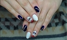 Renifer, szron, przecudny granat