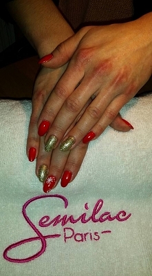 piękny zimowy manicure :)