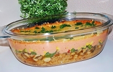 Zapiekanka z kurczakiem i ryżem