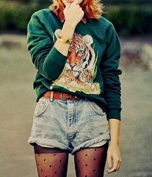 Bluza z tygrysem, spodenki ...