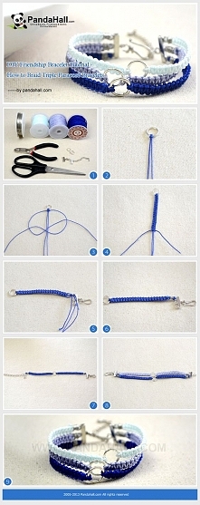 DIY Friendship Bracelet Tutorial - How to Braid Triple Paracord Bracelets