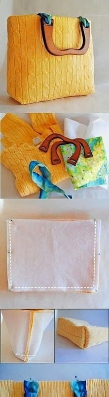 How To Make a bag from old sweater