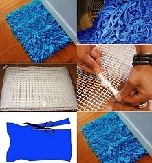 Homemade Bath Rug - DIY Tshirt yarn craft