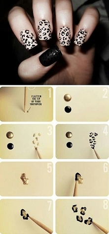 Tutorial Leopard nails diy