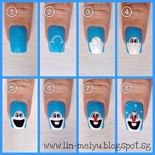 Olaf Nail Art Pictorial