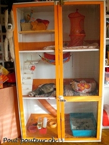 Site for great homemade ferret or other small animal habitats. Rat, gerbil, hamster, chinchilla diy cage, home, enclosure.