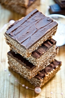 Batoniki czekoladowe z amarantusem