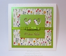 kartka ślubna - rękodzieło