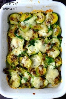 brukselka pieczona z mozarellą