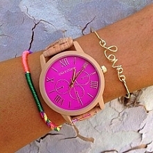 Zegarek Cork Pink - UniVesti