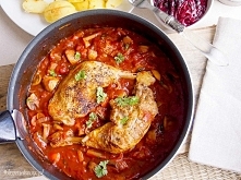 Udka kurczaka z pieczarkami...