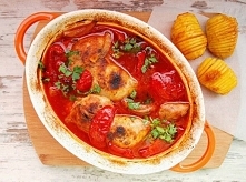 Kurczak duszony z papryką