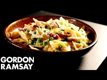 Farfalle with Ricotta, Pancetta & Peas - Gordon Ramsay