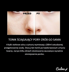 Tonik ściągający pory