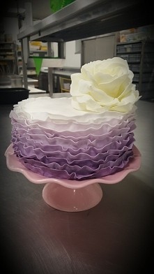 mój pierwszy tort ombre...J...