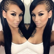 Side braid / make up super cute love it ooollalalal