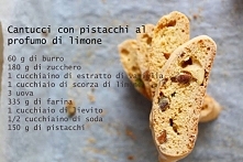 włoskie cantucci cytrynowo – pistacjowe