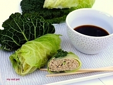 Gołąbki z mięsem i pieczarkami.